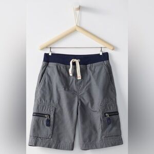 203. Kids Hanna Andersson Distressed Rugged Antwerp Grey Epic Cotton Cargo Short